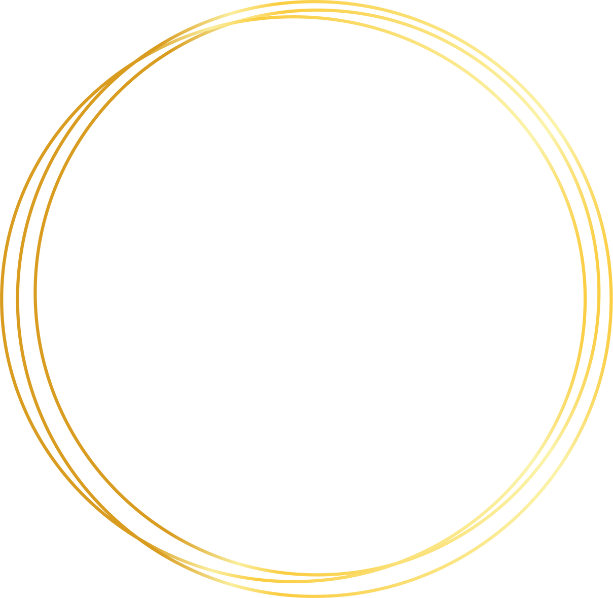 Round circle gold shape abstract frame border background element