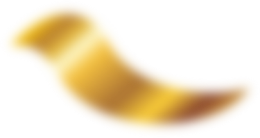 Burred 3D golden ribbon